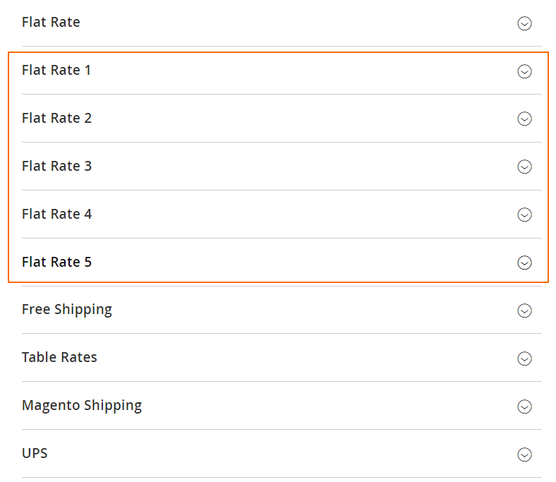 5 new Flat rate shipping methods in Magento 2